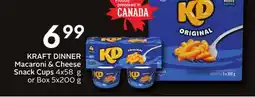 Sobeys DINNER Macaroni & Cheese Snack Cups offer