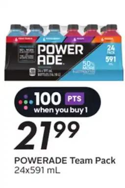 Sobeys POWERADE Team Pack offer