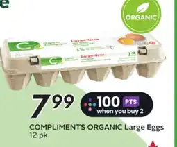 Sobeys COMPLIMENTS ORGANIC Large Eggs offer