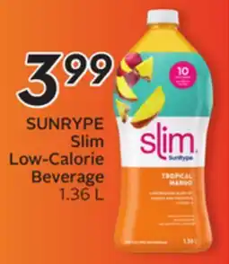 Sobeys Slim Low-Calorie Beverage offer