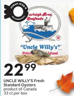Sobeys Fresh Standard Oysters offer