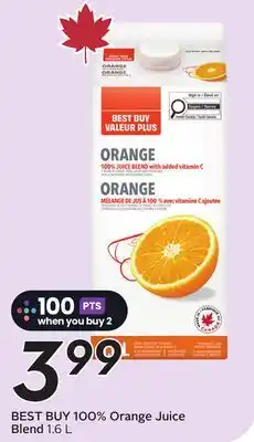Sobeys Best Buy 100% Orange Juice Blend offer