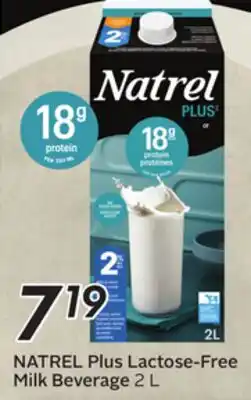 Sobeys NATREL Plus Lactose-Free Milk Beverage offer