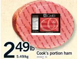 Fortinos COOK'S PORTION HAM offer