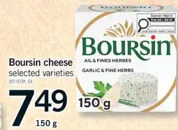 Fortinos BOURSIN CHEESE offer