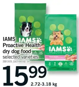 Fortinos IAMS PROACTIVE HEALTH DRY DOG FOOD offer