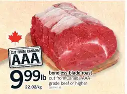 Fortinos BONELESS BLADE ROAST offer