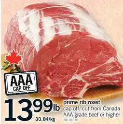 Fortinos PRIME RIB ROAST offer