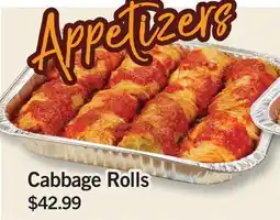 Fortinos CABBAGE ROLLS offer