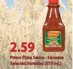 Fortinos PRIMO PIZZA SAUCE - SQUEEZE offer