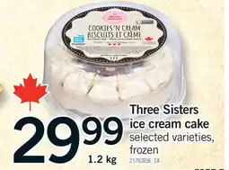 Fortinos THREE SISTERS ICE CREAM CAKE offer