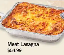 Fortinos MEAT LASAGNA offer