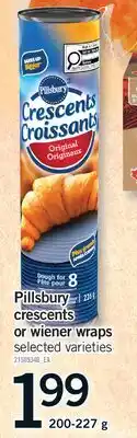 Fortinos PILLSBURY CRESCENTS OR WIENER WRAPS offer
