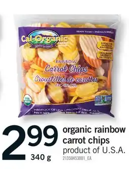 Fortinos ORGANIC RAINBOW CARROT CHIPS offer
