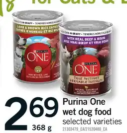 Fortinos PURINA ONE WET DOG FOOD offer