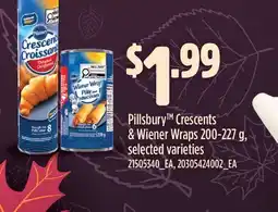 Fortinos PILLSBURY CRESCENTS & WIENER WRAPS offer