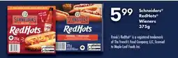 Fortinos SCHNEIDERS REDHOT WIENERS offer