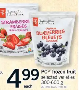 Fortinos PC FROZEN FRUIT offer