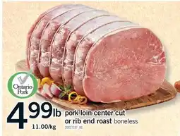 Fortinos PORK LOIN CENTER CUT OR RIB END ROAST offer