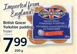 Fortinos BRITISH GROCER YORKSHIRE PUDDING offer