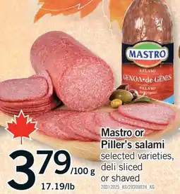 Fortinos MASTRO OR PILLER'S SALAMI offer