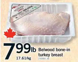 Fortinos BELWOOD BONE-IN TURKEY BREAST offer