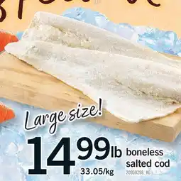 Fortinos BONELESS SALTED COD offer