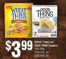 Fortinos WHEAT THINS AND GOOD THINS CRACKERS offer