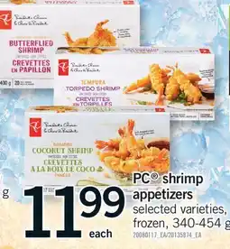 Fortinos PC SHRIMP APPETIZERS offer
