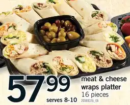 Fortinos MEAT & CHEESE WRAPS PLATTER offer