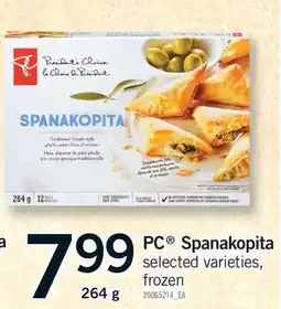 Fortinos PC SPANAKOPITA offer