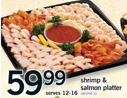 Fortinos SHRIMP & SALMON PLATTER, serves 12-16 offer