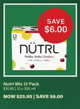 LCBO Nutrl Mix offer