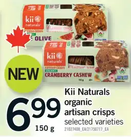 Fortinos KII NATURALS ORGANIC ARTISAN CRISPS offer