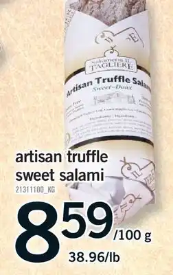 Fortinos ARTISAN TRUFFLE SWEET SALAMI offer