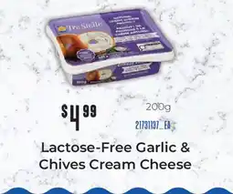 Fortinos LACTOSE-FREE GARLIC & CHIVES CREAM CHEESE offer