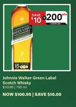 LCBO Johnnie Walker Green Label Scotch Whisky offer