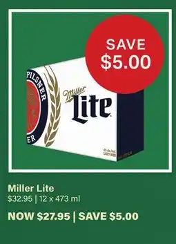 LCBO Miller Lite offer