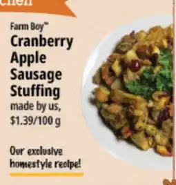 Farm Boy Farm Boy Cranberry Apple Sausage Stuffing offer