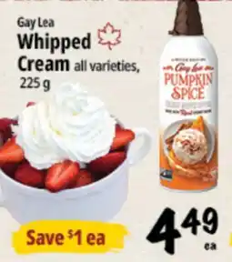 Farm Boy Gay Lea Whipped Cream offer