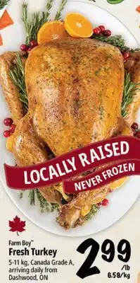 Farm Boy Farm Boy Fresh Turkey offer