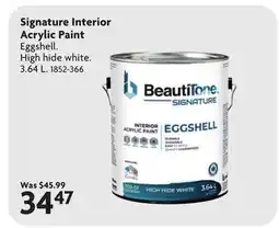 Home Hardware Signature Interior Acrylic Paint offer