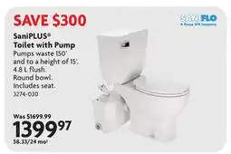 Home Hardware SaniPLUS Toilet with Pump offer