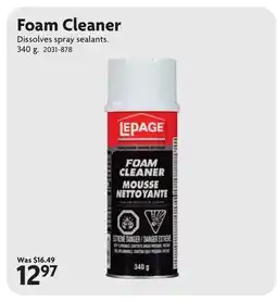 Home Hardware Foam Cleaner offer