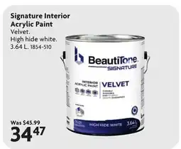 Home Hardware Signature Interior Acrylic Paint offer