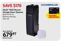 Home Hardware MyQ Wall Mount Garage Door Opener offer