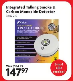 Home Hardware Integrated Talking Smoke & Carbon Monoxide Detector offer