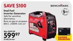 Home Hardware Dual Fuel Inverter Generator offer