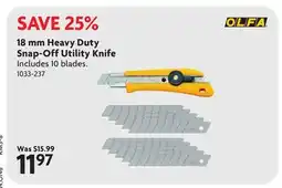 Home Hardware 18 mm Heavy Duty Snap-Off Utility Knife offer