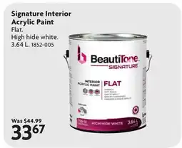 Home Hardware Signature Interior Acrylic Paint offer